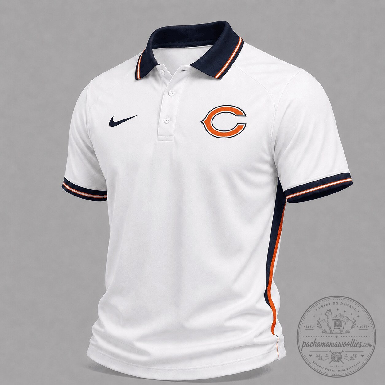 Chicago Bears | Premium NFL Classic White Gameday Polo Shirt NY
