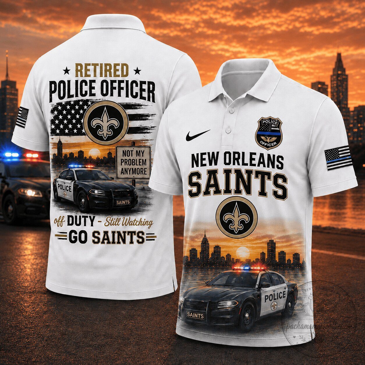 New Orleans Saints | Premium NFL Retired Police Polo NY