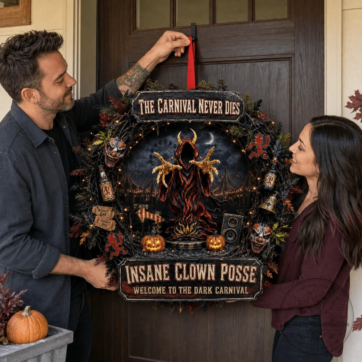 Insane Clown Posse Welcome to the Dark Carnival Decorative Wreath 5 Insane Clown Posse Welcome to the Dark Carnival Decorative Wreath
