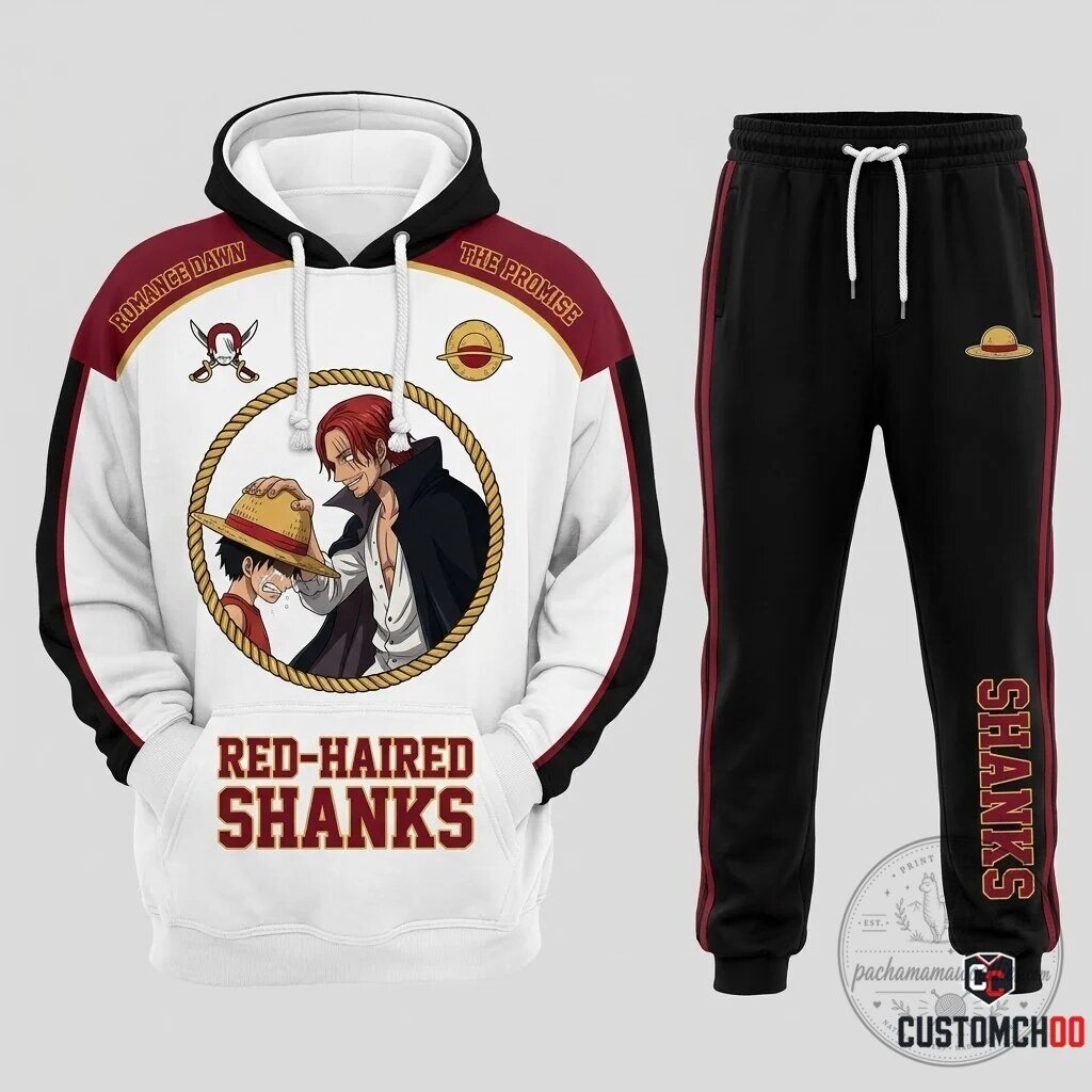 Red-Haired Shanks Emperor Kamusari One Piece Anime Hoodie and Jogger Pants Set 12 Red-Haired Shanks Emperor Kamusari One Piece Anime Hoodie and Jogger Pants Set