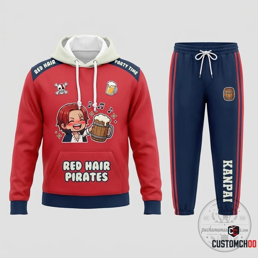 Red-Haired Shanks Emperor Kamusari One Piece Anime Hoodie and Jogger Pants Set 13 Red-Haired Shanks Emperor Kamusari One Piece Anime Hoodie and Jogger Pants Set