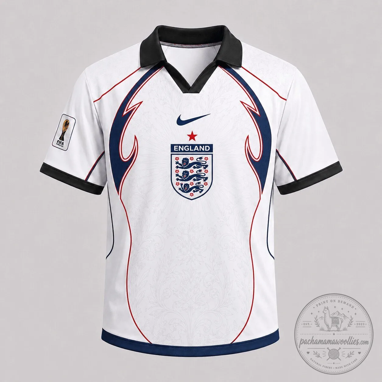 England Soccer Premium World Cup 2026 Collar Jersey