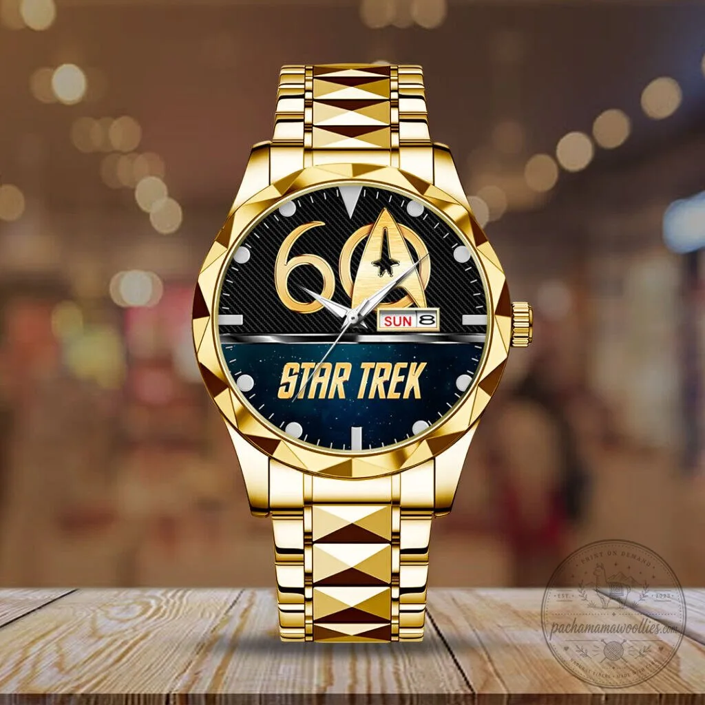 Star Trek Gold Plated Stainless Steel Quartz Wristwatch 6 Star Trek Gold Plated Stainless Steel Quartz Wristwatch