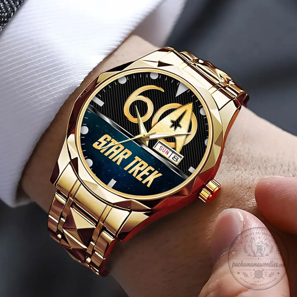 Star Trek Gold Plated Stainless Steel Quartz Wristwatch 7 Star Trek Gold Plated Stainless Steel Quartz Wristwatch