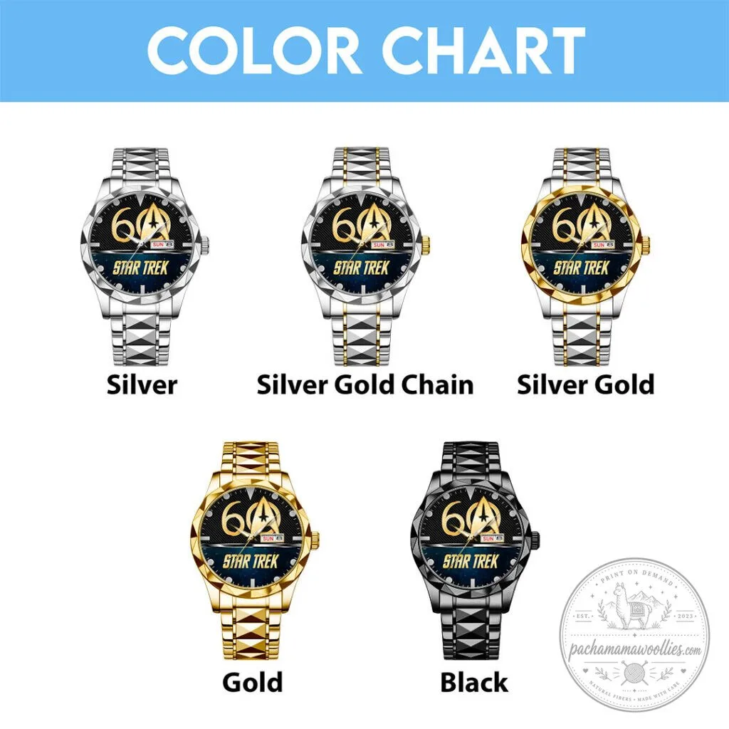 Star Trek Gold Plated Stainless Steel Quartz Wristwatch 8 Star Trek Gold Plated Stainless Steel Quartz Wristwatch