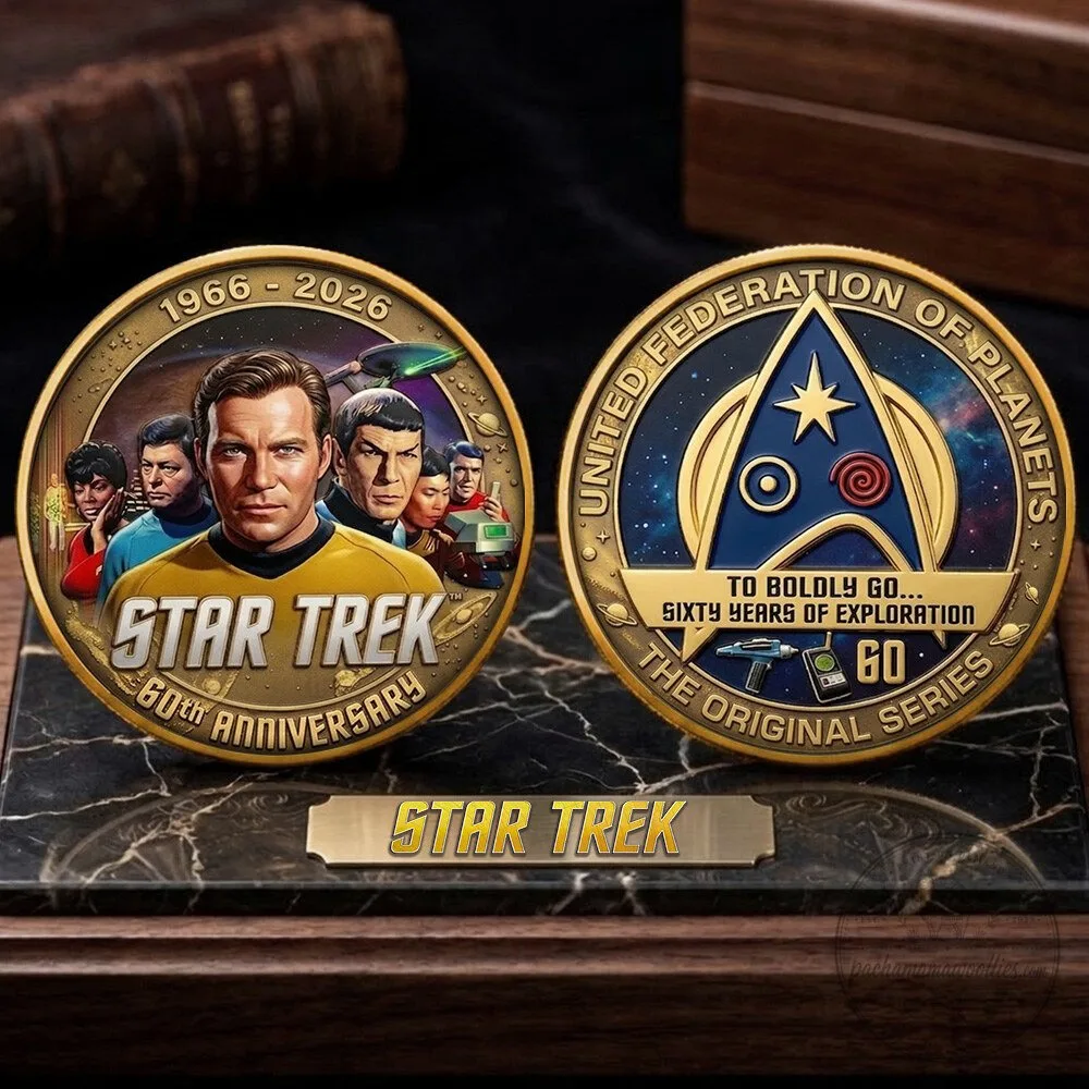 Commemorative Coin for the 60th Anniversary of the United Federation of Planets in Star Trek