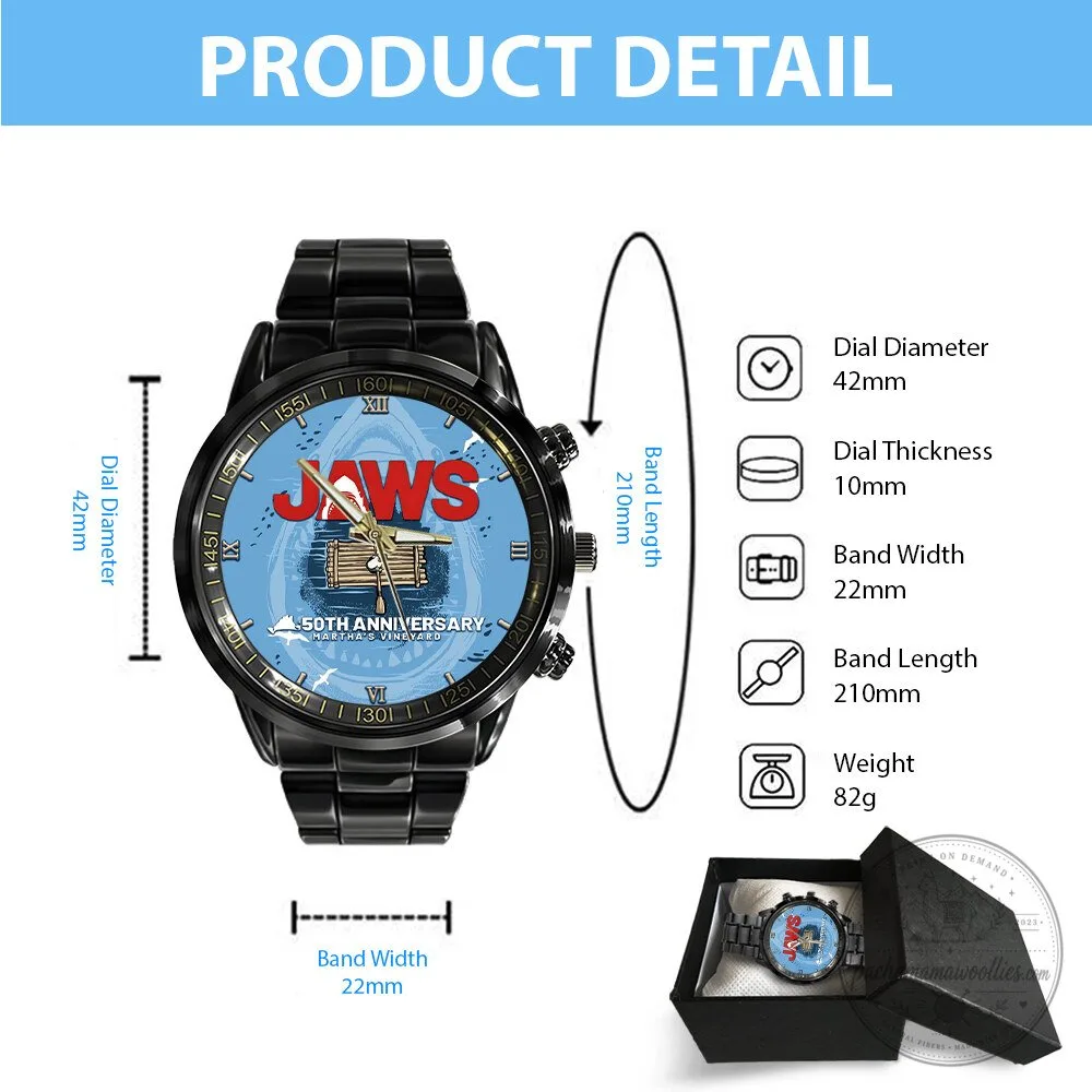 Martha's Vineyard Stainless Steel Watch for Jaws 50th Anniversary 7 Martha