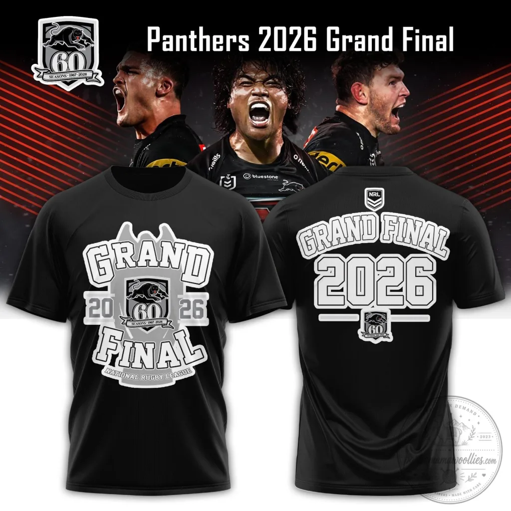 Penrith Panthers 2026 National Rugby League Grand Final T-Shirt Penrith Panthers 2026 National Rugby League Grand Final T-Shirt