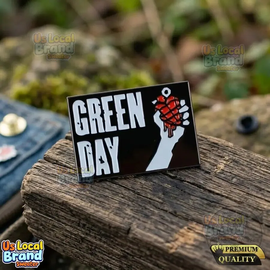 Green Day American Idiot Album Art Logo Enamel Pin