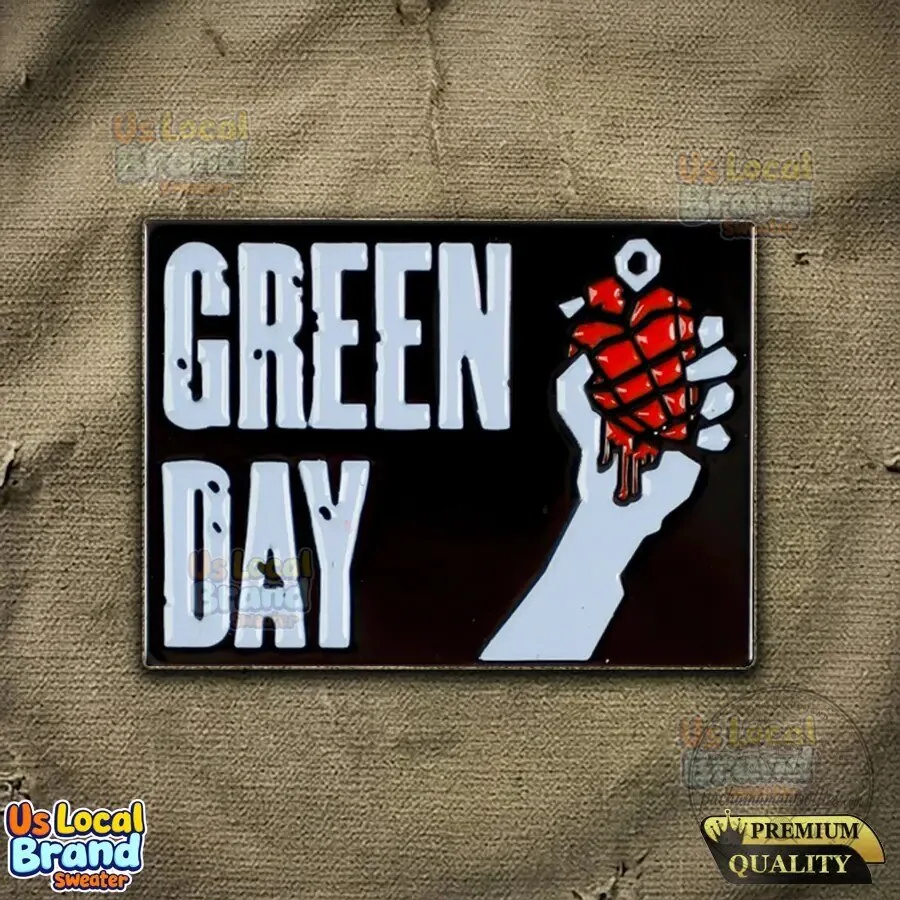 Green Day American Idiot Album Art Logo Enamel Pin 6 Green Day American Idiot Album Art Logo Enamel Pin