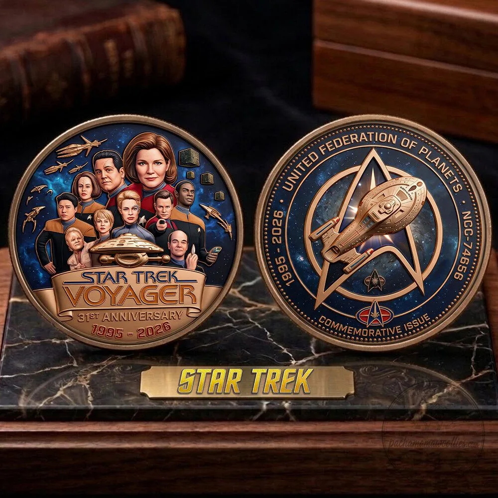 Star Trek Voyager 31st Anniversary Commemorative Coin 4 Star Trek Voyager 31st Anniversary Commemorative Coin