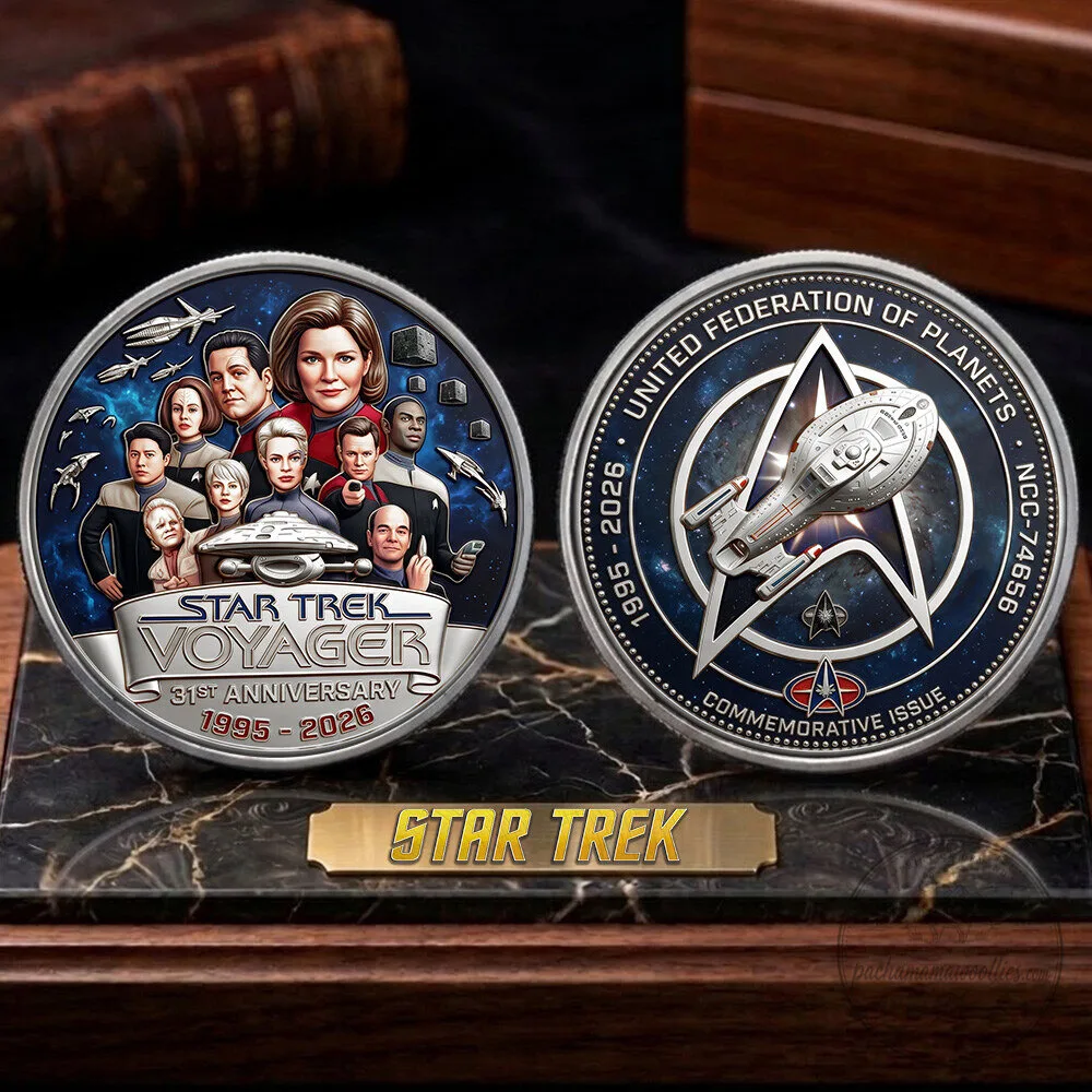 Star Trek Voyager 31st Anniversary Commemorative Coin 5 Star Trek Voyager 31st Anniversary Commemorative Coin