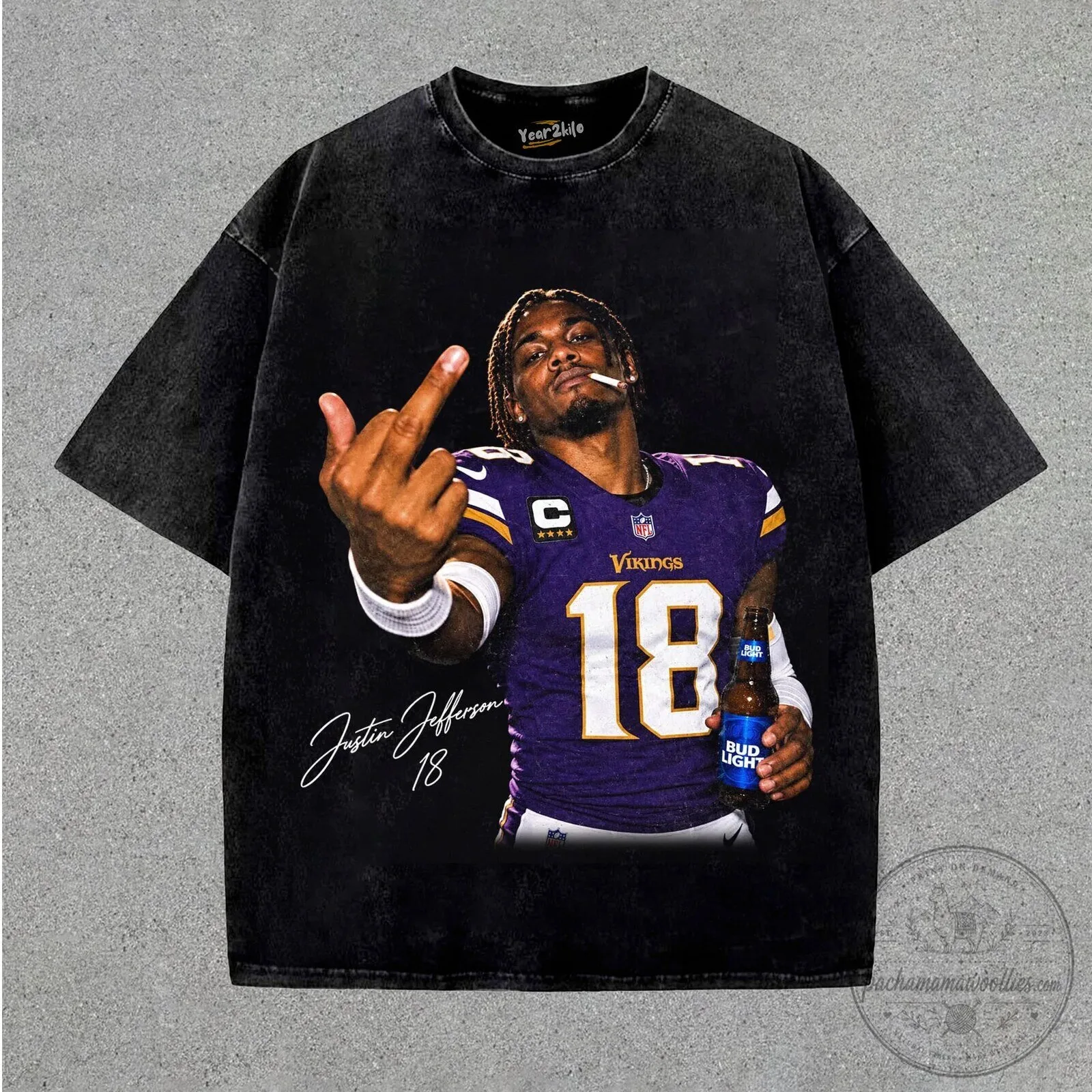 Justin Jefferson Football Player Graphic T-Shirt 8 Justin Jefferson Football Player Graphic T-Shirt