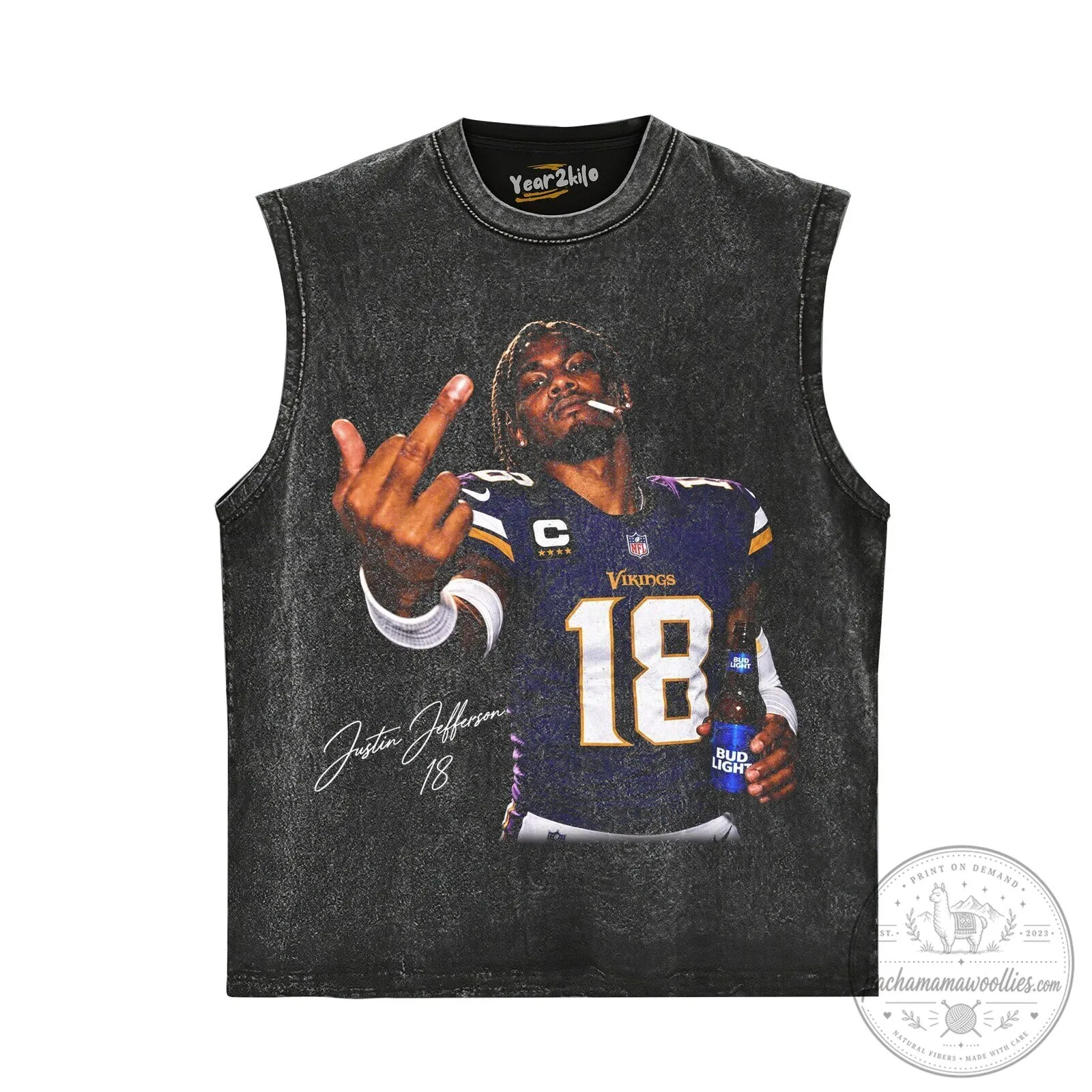 Justin Jefferson Football Player Graphic T-Shirt 11 Justin Jefferson Football Player Graphic T-Shirt