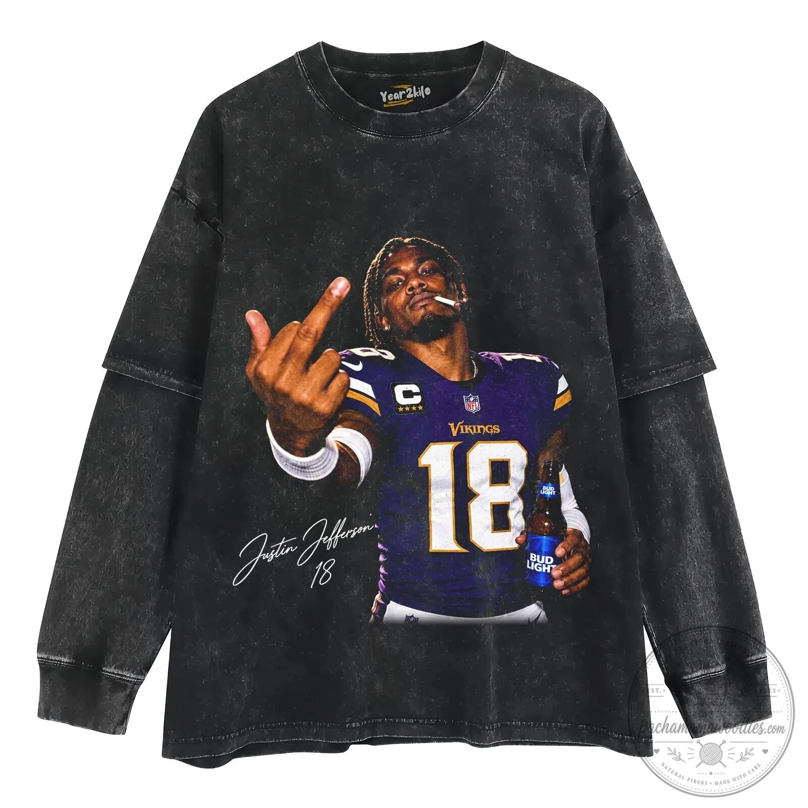 Justin Jefferson Football Player Graphic T-Shirt 12 Justin Jefferson Football Player Graphic T-Shirt
