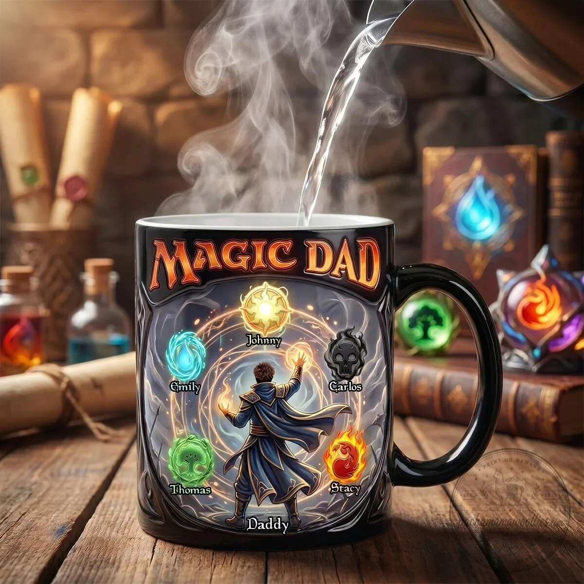 Magic The Gathering Dad Personalized Coffee Mug 4 Magic The Gathering Dad Personalized Coffee Mug