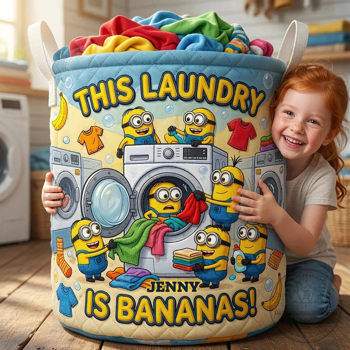 Minions This Laundry Is Bananas Personalized Quilted Laundry Basket 10 Minions This Laundry Is Bananas Personalized Quilted Laundry Basket