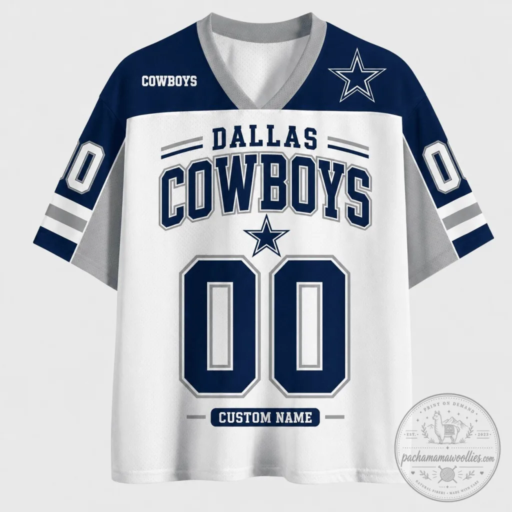 Dallas Cowboys Custom Name and Number Football Jersey Dallas Cowboys Custom Name and Number Football Jersey