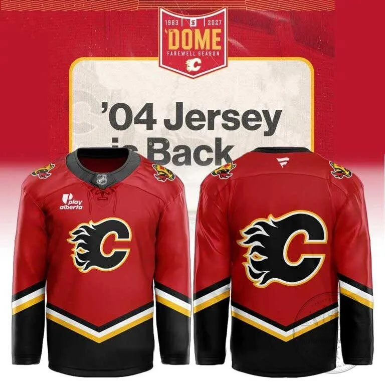 Calgary Flames 2004 Throwback Limited Edition Hockey Jersey