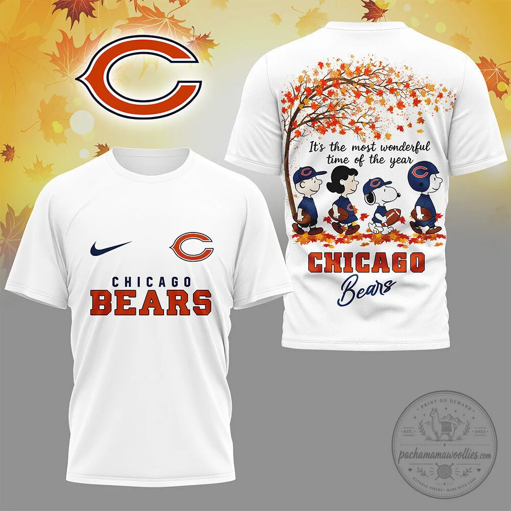 Chicago Bears Shirt Snoopy Charlie Brown Peanuts Fall Season T-Shirt