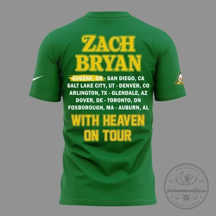 Zach Bryan Shirt With Heaven On Tour 2026 Eugene Oregon Concert T-Shirt 8 Zach Bryan Shirt With Heaven On Tour 2026 Eugene Oregon Concert T-Shirt