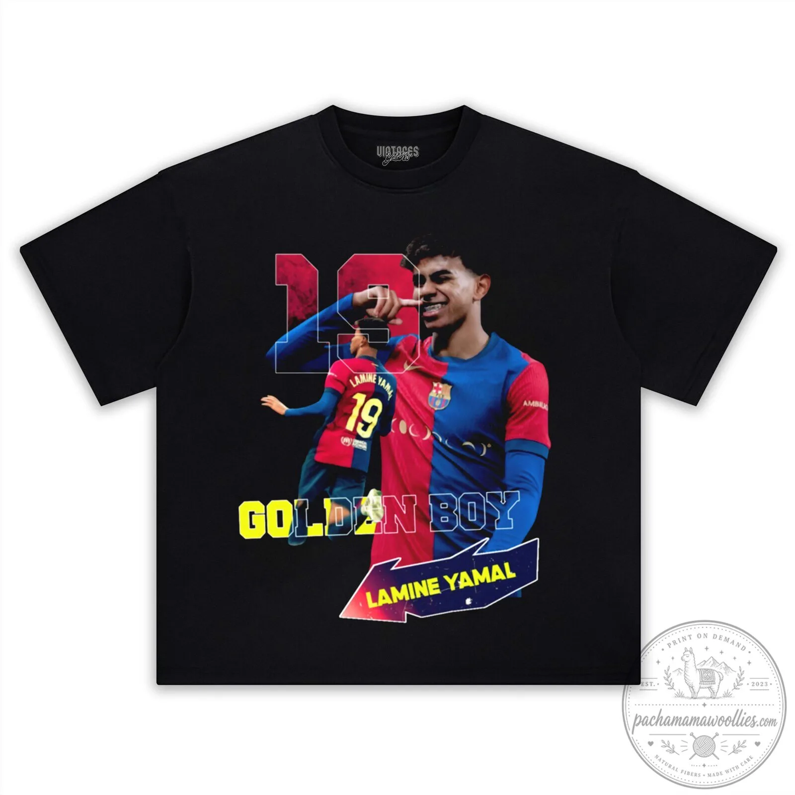 Lamine Yamal Golden Boy Barcelona Football Club Player Graphic T-Shirt