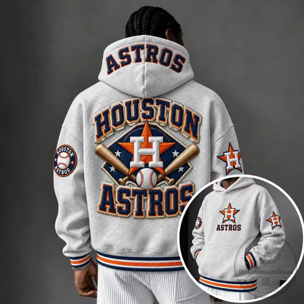 Houston Astros Major League Baseball Team Logo Hoodie Houston Astros Major League Baseball Team Logo Hoodie