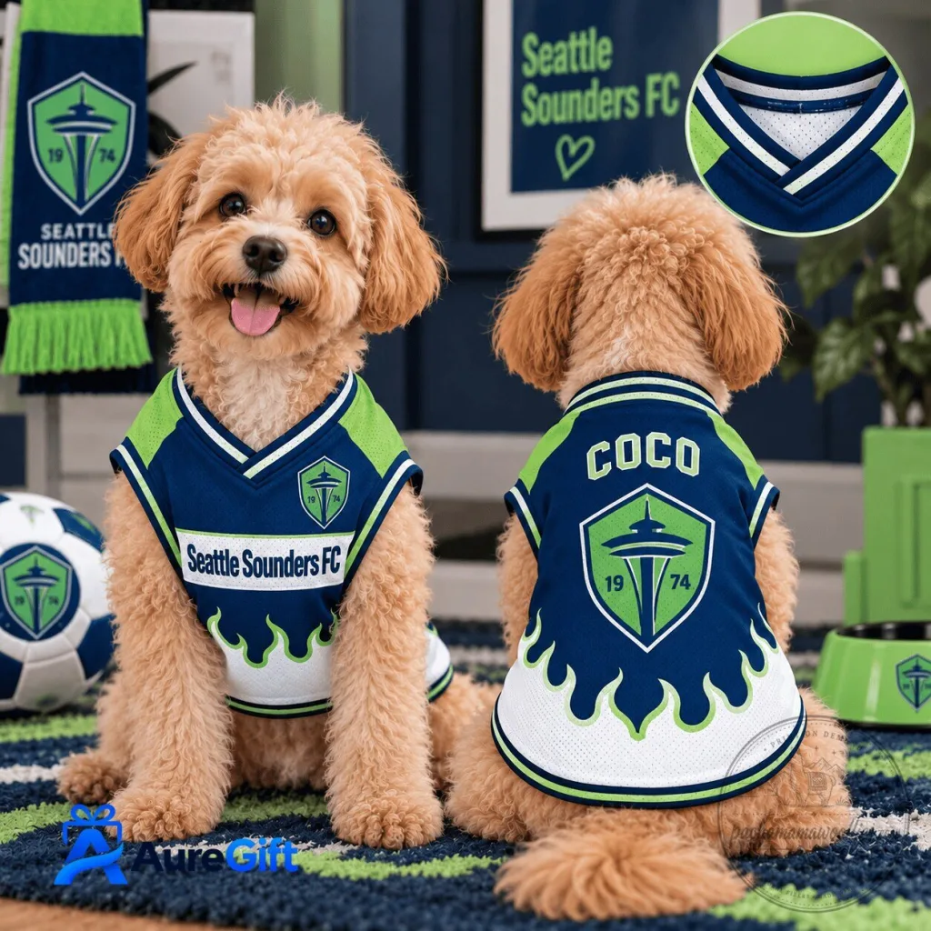Seattle Sounders FC Personalized Pet Dog Cat Football Sports Team Jersey Seattle Sounders FC Personalized Pet Dog Cat Football Sports Team Jersey
