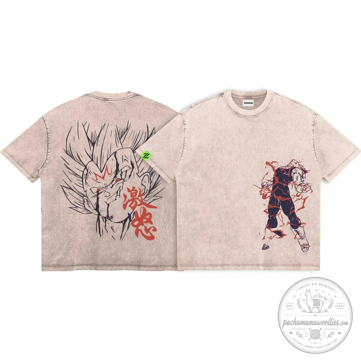 Dragon Ball Z Vegeta Prince's Wrath Majin Awakening Washed T-Shirt