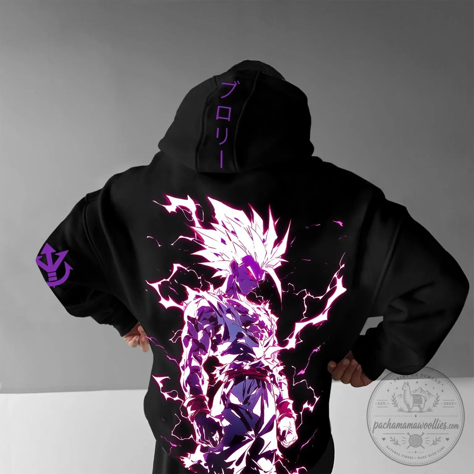 Legendary Super Saiyan Black Hoodie from Dragon Ball Super Broly Anime