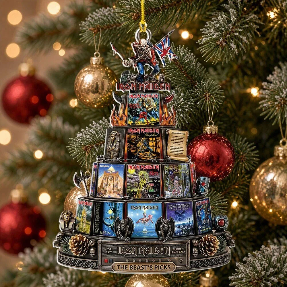 Iron Maiden The Beast's Picks Christmas Tree Ornament