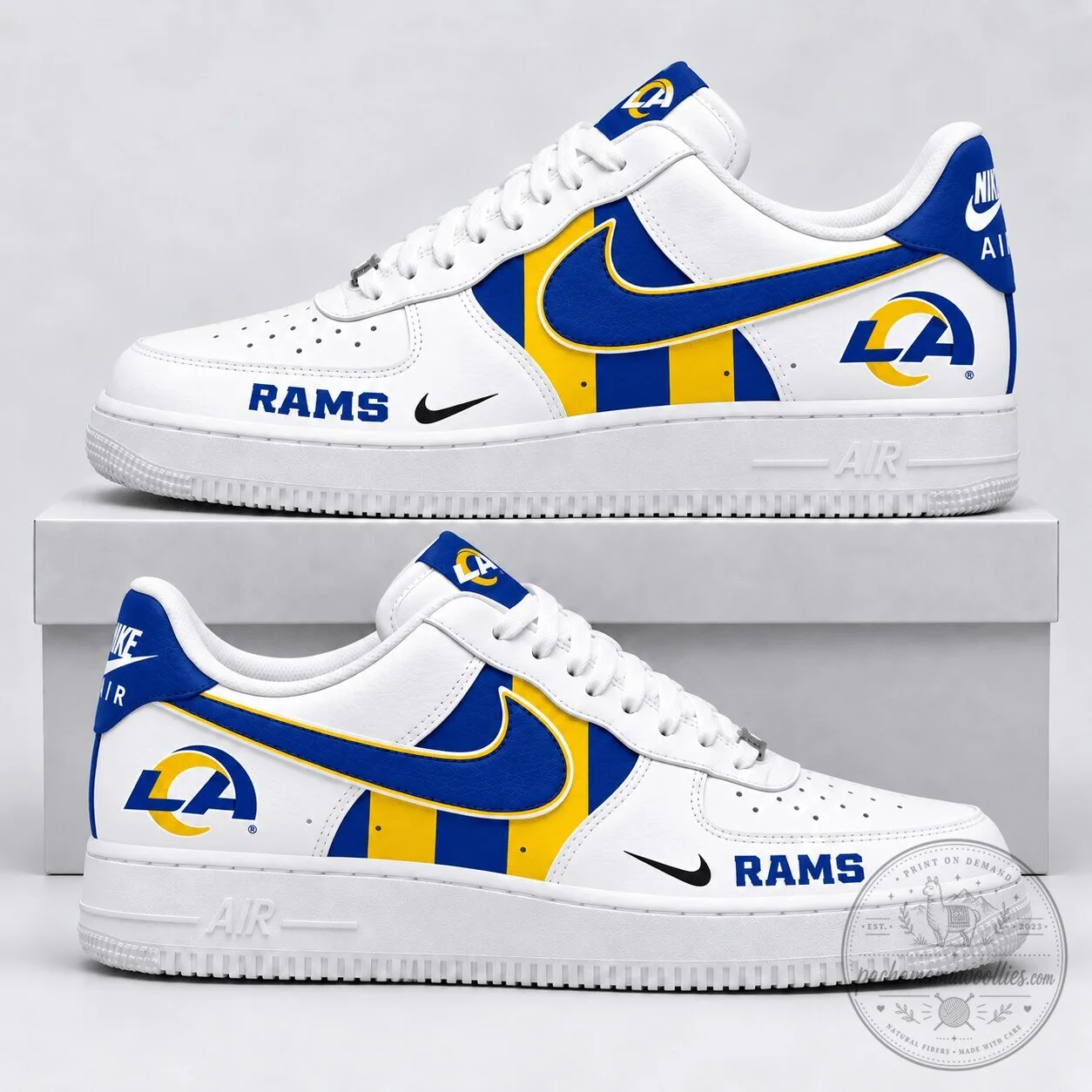 Los Angeles Rams Team Colors Fan Shoes