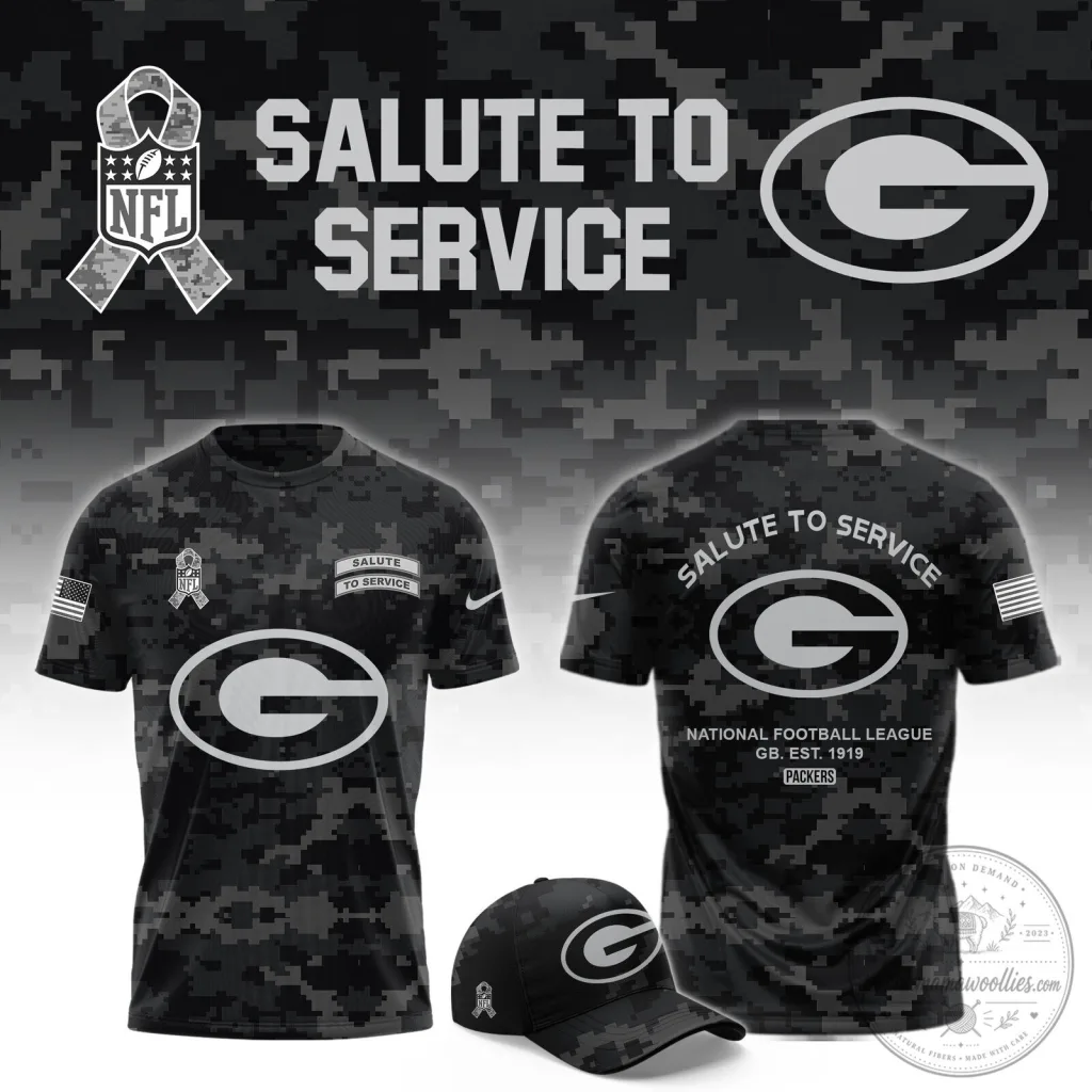 Digital Camouflage T-Shirt for Salute to Service - Green Bay Packers Digital Camouflage T-Shirt for Salute to Service - Green Bay Packers