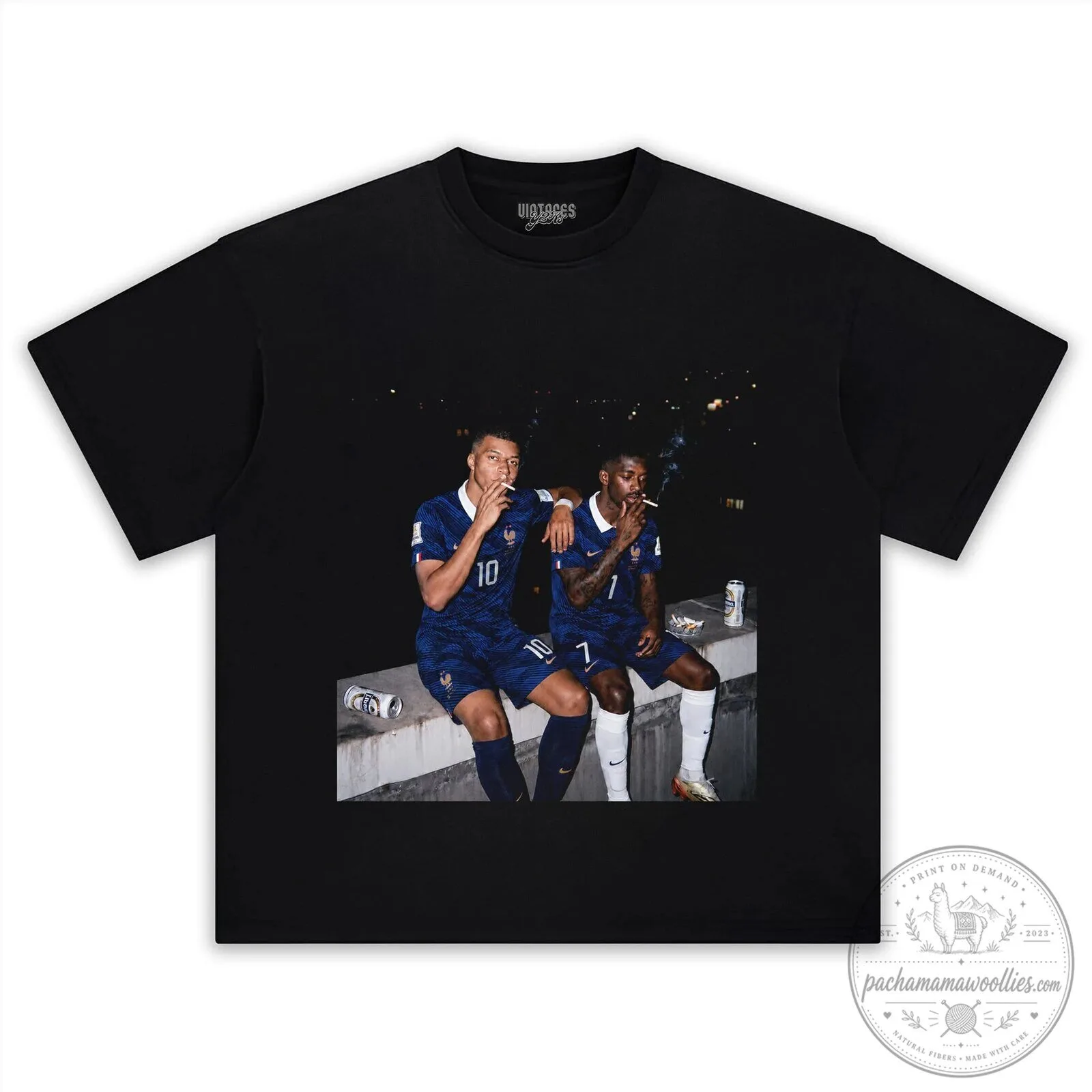 Ousmane Dembele Kylian Mbappe France Football Team T-Shirt