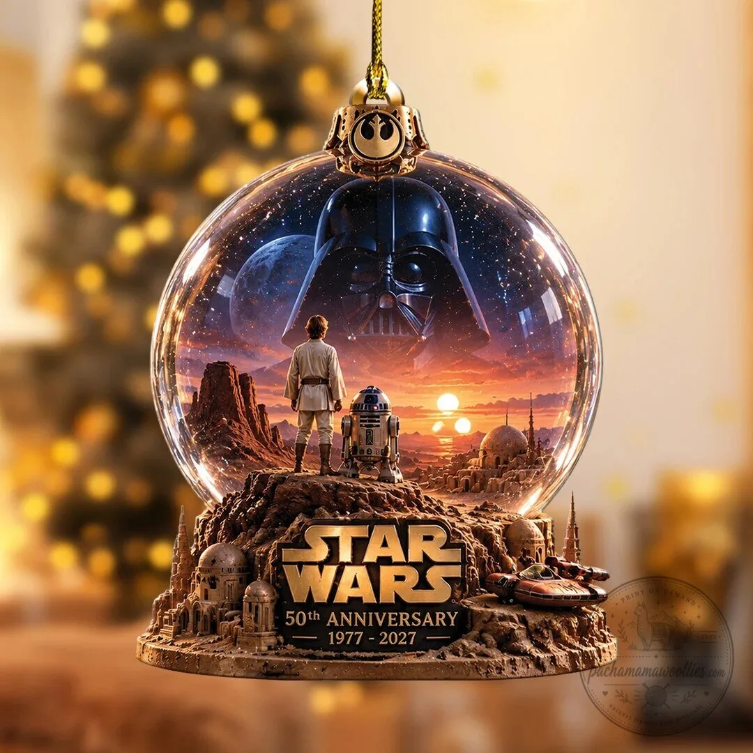 Star Wars 50th Anniversary Luke Skywalker Darth Vader Ornament