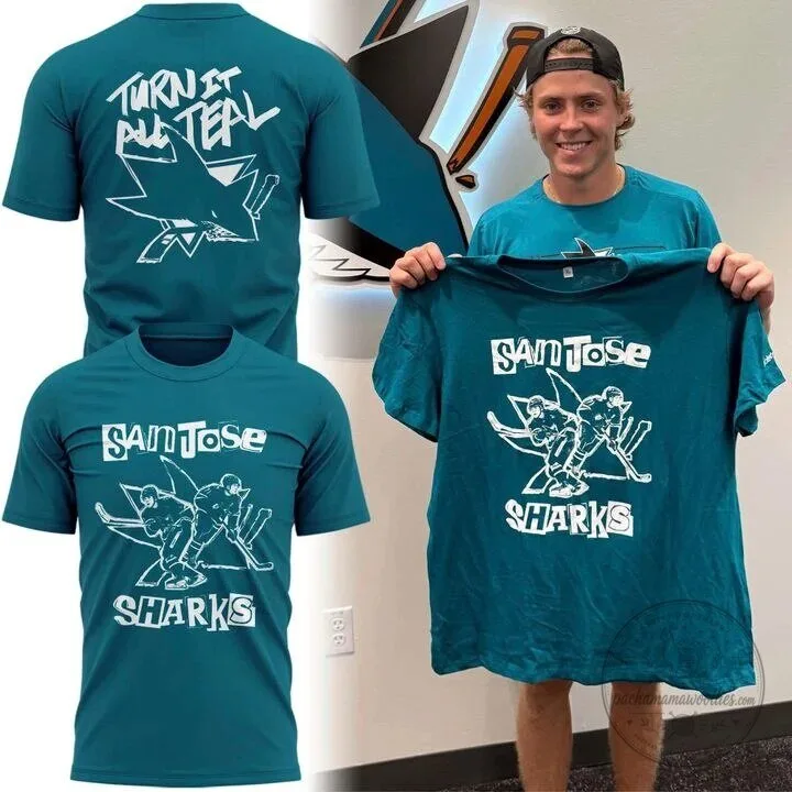 Will Mack Concert Graphic Tee in San Jose Sharks Teal