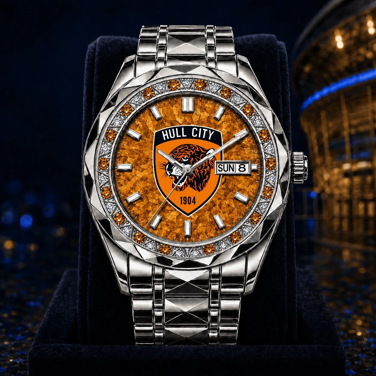 Hull City English Premier League Football Club Logo Men's Luxury Wrist Watch