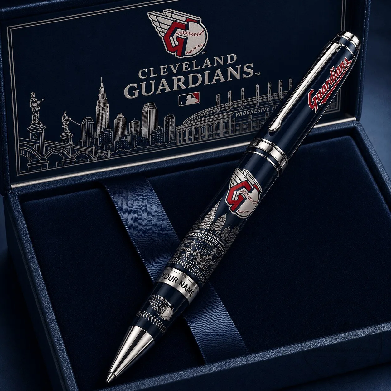 Cleveland Guardians MLB Baseball Team Engraved Ballpoint Pen