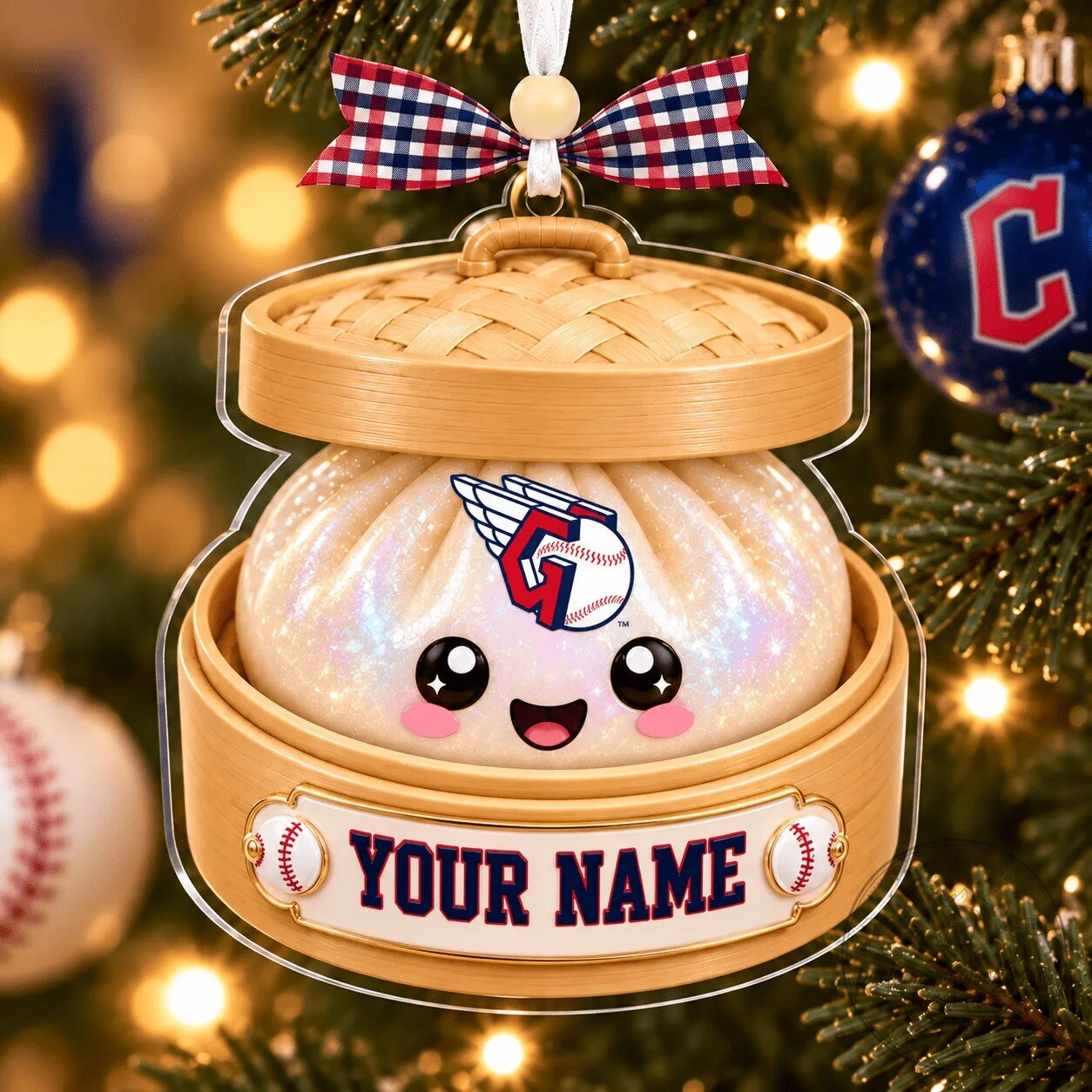 Cleveland Guardians Personalized Acrylic Christmas Ornament 1 Cleveland Guardians Personalized Acrylic Christmas Ornament