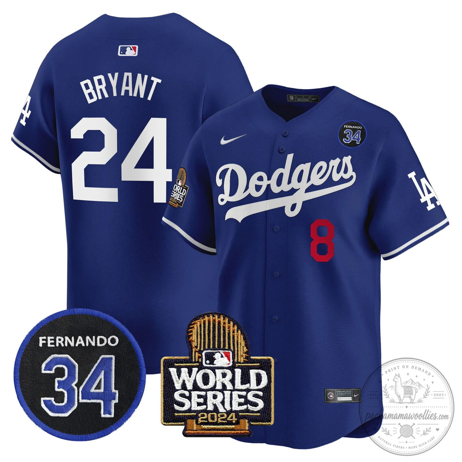 Dodgers Fernando Valenzuela 2024 World Series White Baseball Jersey 74 Dodgers Fernando Valenzuela 2024 World Series White Baseball Jersey