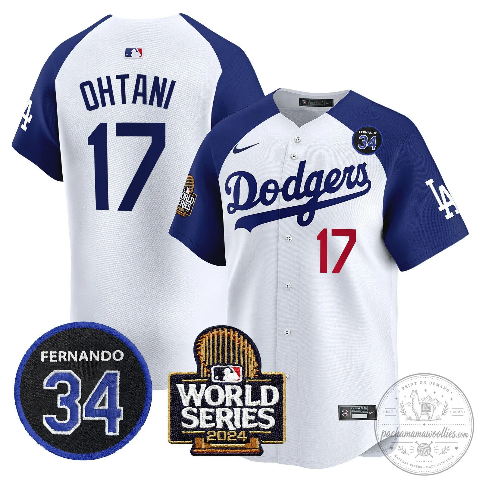 Dodgers Fernando Valenzuela 2024 World Series White Baseball Jersey 81 Dodgers Fernando Valenzuela 2024 World Series White Baseball Jersey