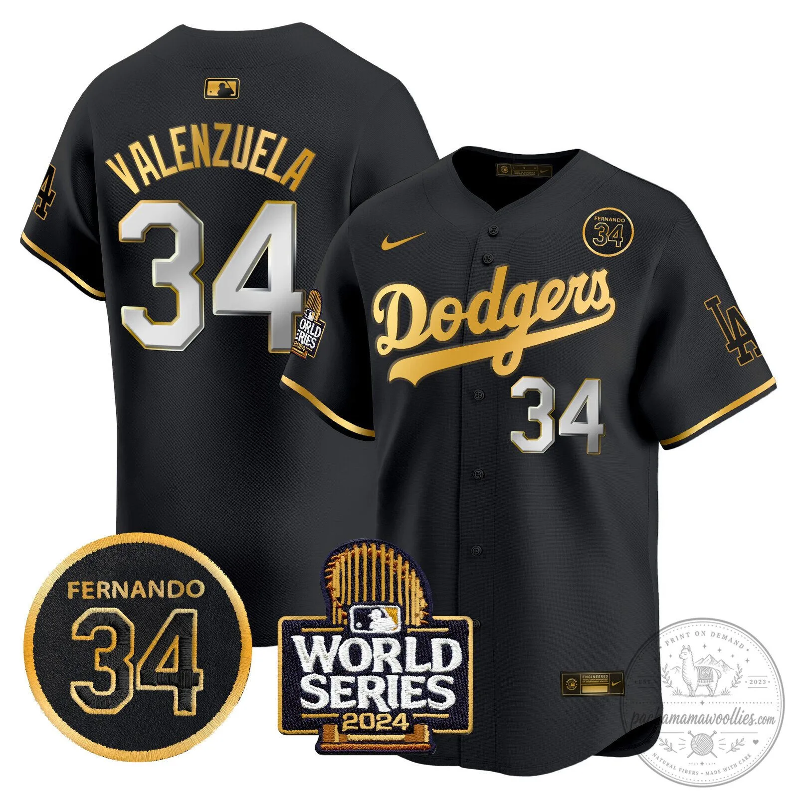 Dodgers Fernando Valenzuela 2024 World Series White Baseball Jersey 100 Dodgers Fernando Valenzuela 2024 World Series White Baseball Jersey