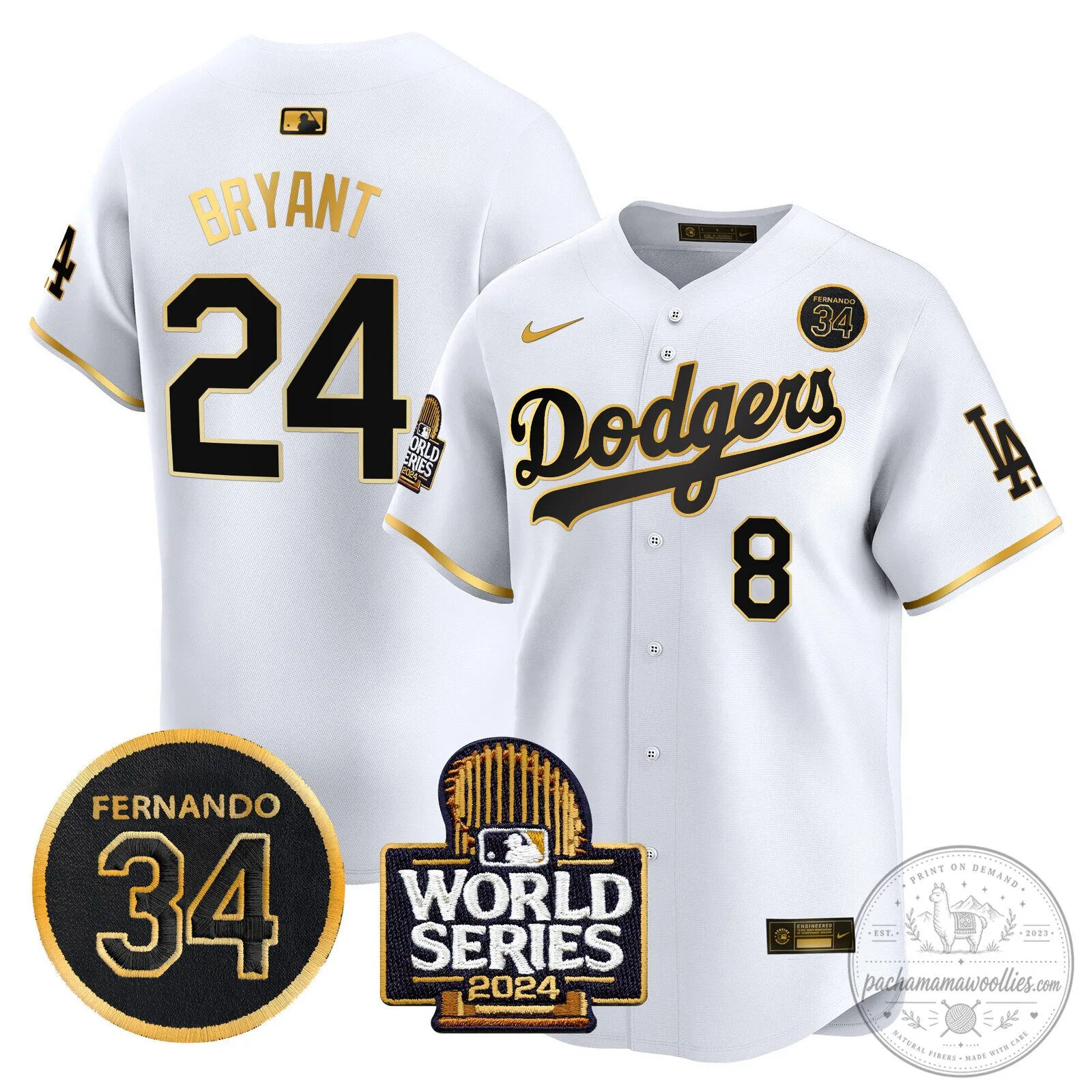 Dodgers Fernando Valenzuela 2024 World Series White Baseball Jersey 114 Dodgers Fernando Valenzuela 2024 World Series White Baseball Jersey
