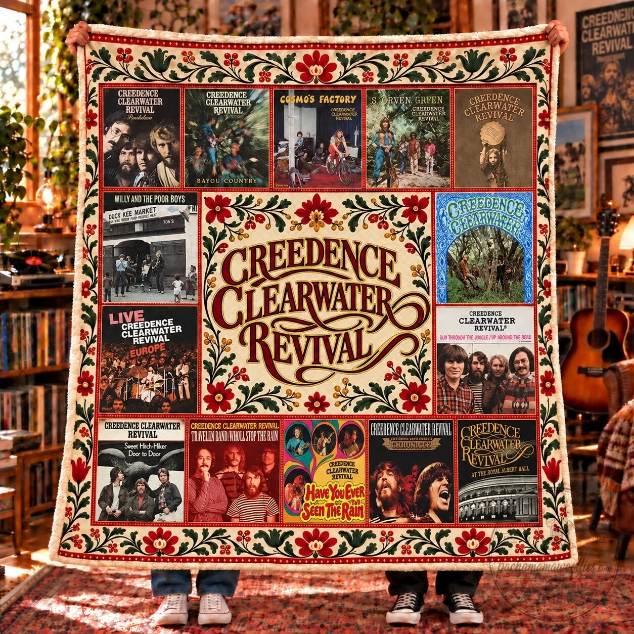 Creedence Clearwater Revival Album Covers Collage Sherpa Fleece Blanket 5 Creedence Clearwater Revival Album Covers Collage Sherpa Fleece Blanket