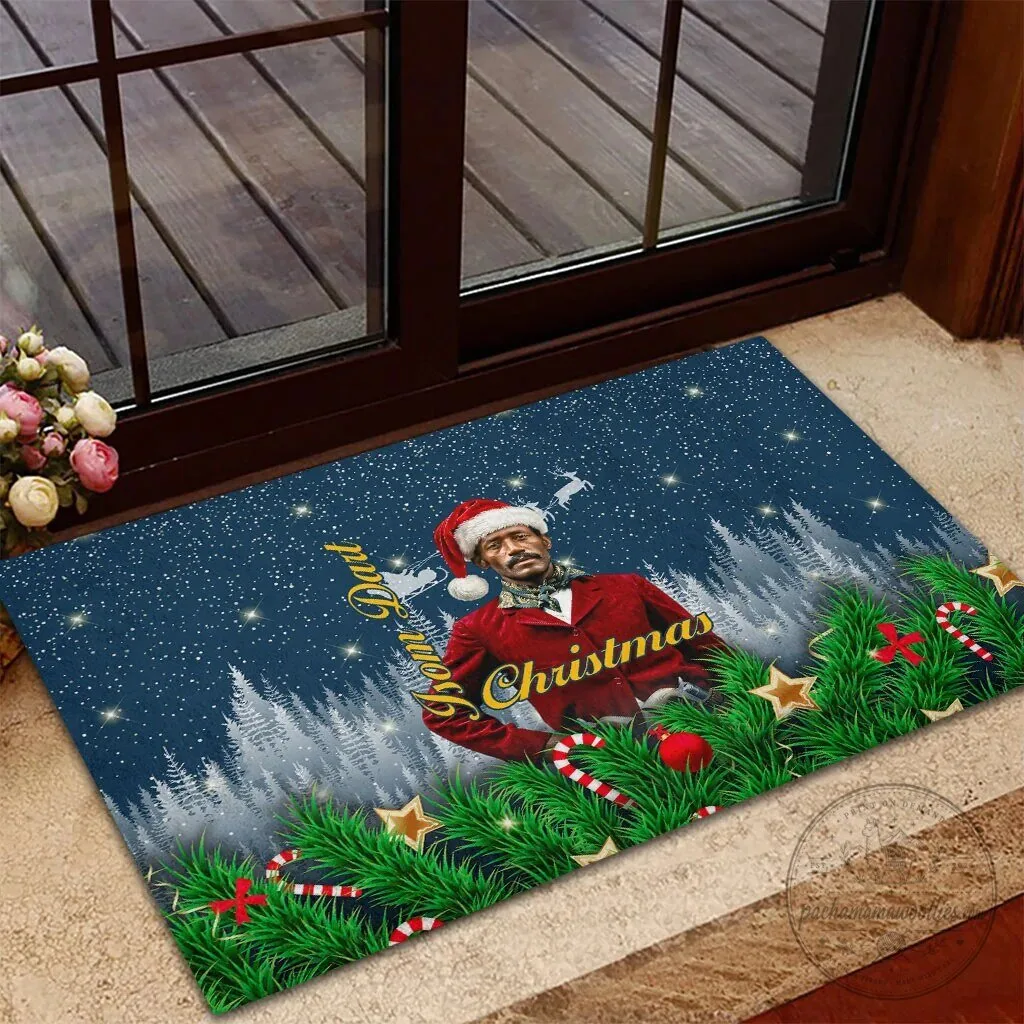 Isom Dart Christmas Black Cowboy Santa Western Snow Winter Doormat 7 Isom Dart Christmas Black Cowboy Santa Western Snow Winter Doormat