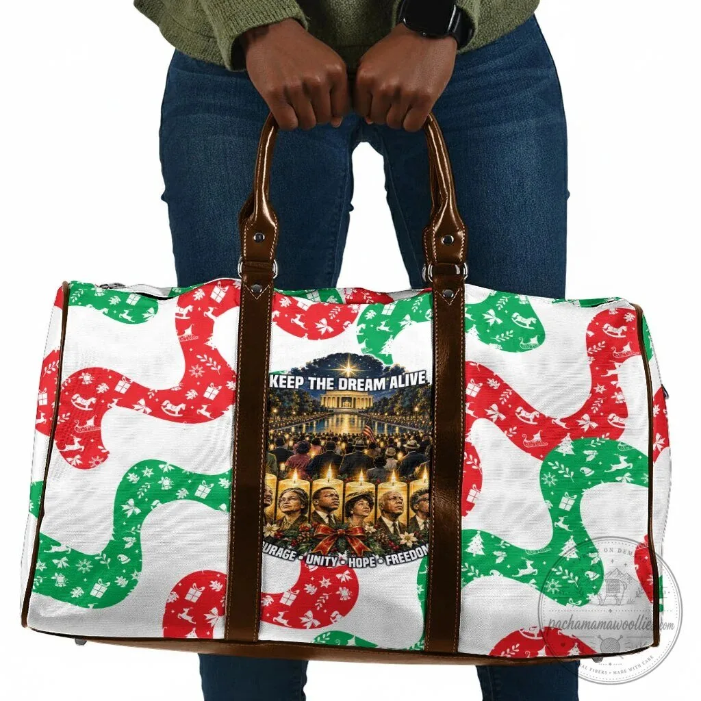 Civil Rights Leaders Christmas Holiday Travel Bag Keep The Dream Alive Hope Freedom