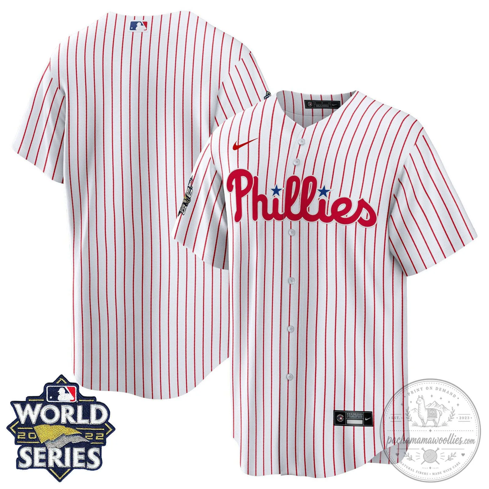 Philadelphia Phillies 2022 World Series Bryce Harper Baseball Jersey 8 Philadelphia Phillies 2022 World Series Bryce Harper Baseball Jersey
