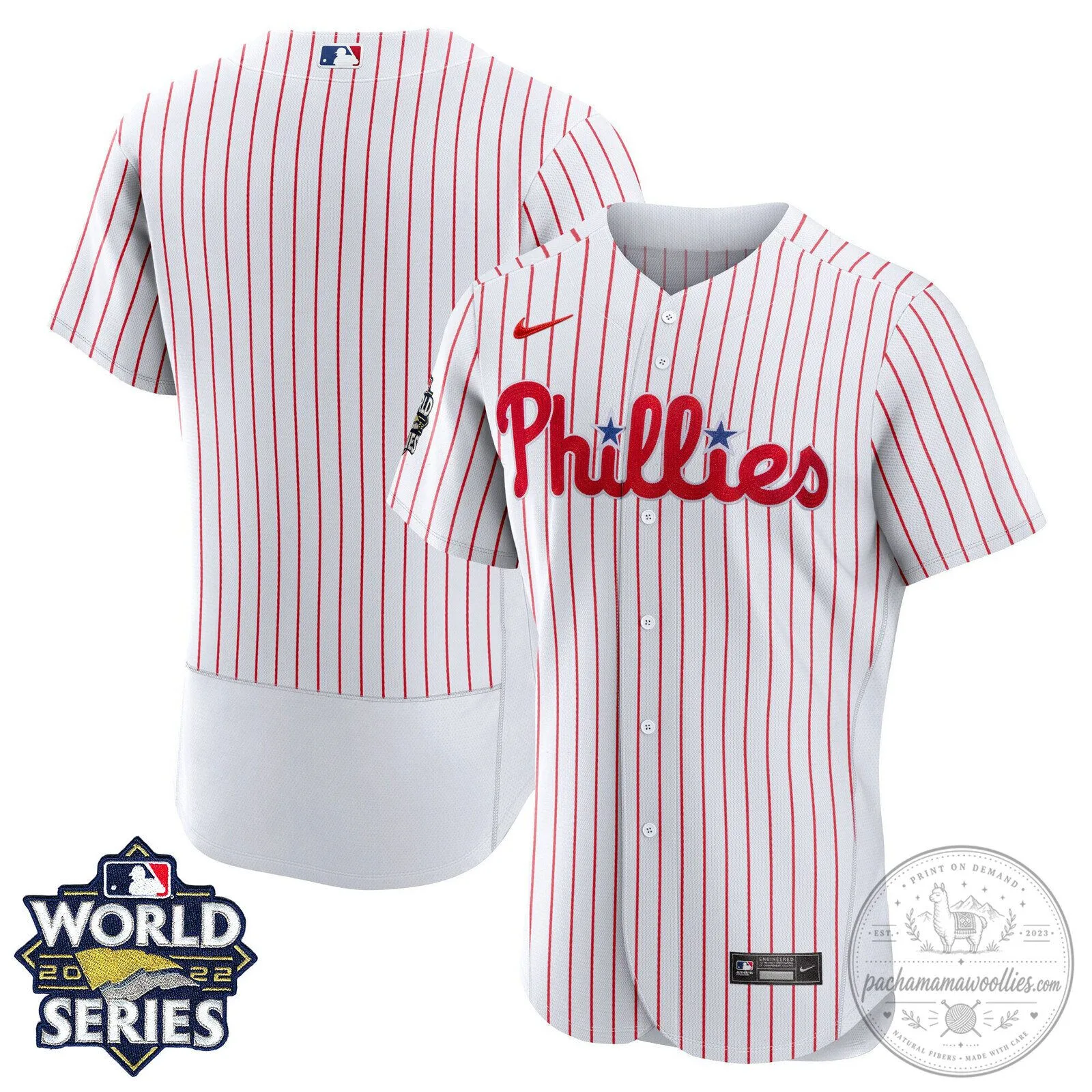 Philadelphia Phillies 2022 World Series Bryce Harper Baseball Jersey 11 Philadelphia Phillies 2022 World Series Bryce Harper Baseball Jersey