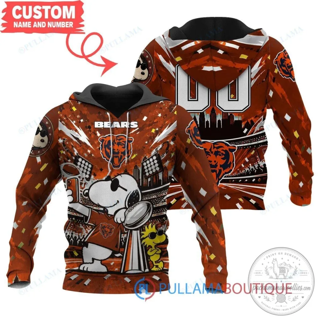 Chicago Bears Snoopy Woodstock Super Bowl 2024 Champions Hoodie Chicago Bears Snoopy Woodstock Super Bowl 2024 Champions Hoodie
