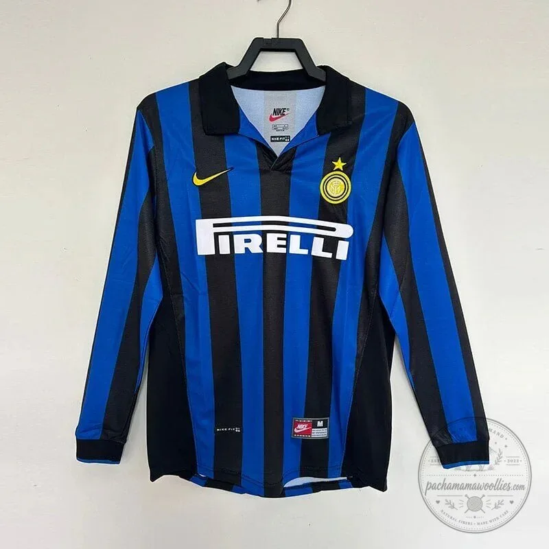 Inter Milan 1998-1999 Retro Long Sleeve Football Jersey